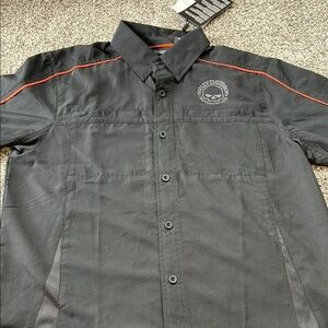 Harley-Davidson Black Button-Up Shirt